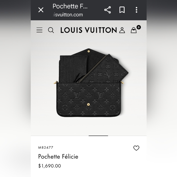 Louis Vuitton Monogram Empreinte Pochette Félicie – Black - Picture 6 of 6